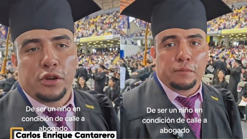 ¡Un hondureño que no se rindió! Perdió a su madre, vivió cuatro años en la calle y hoy es abogado