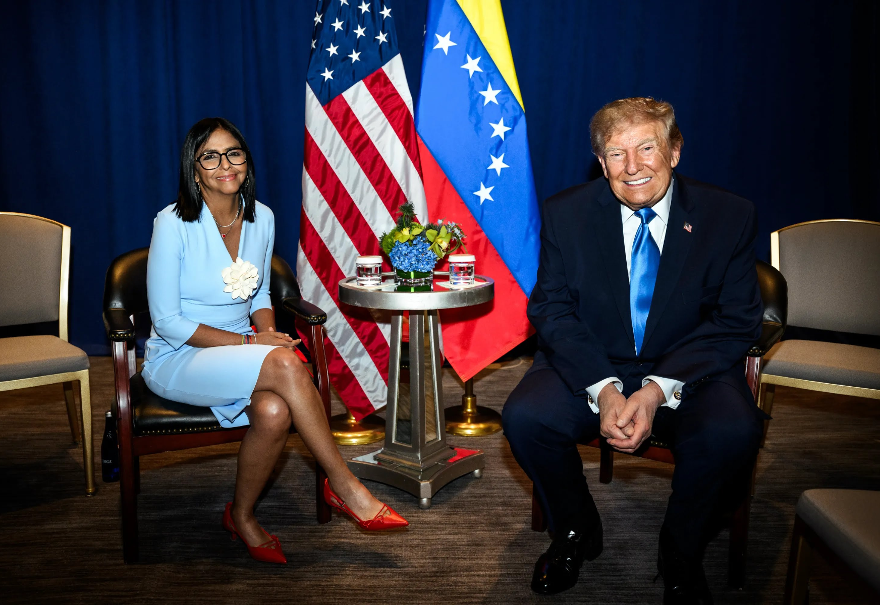 Delcy Rodríguez considera histórica su reunión con Trump y destaca temas de cooperación