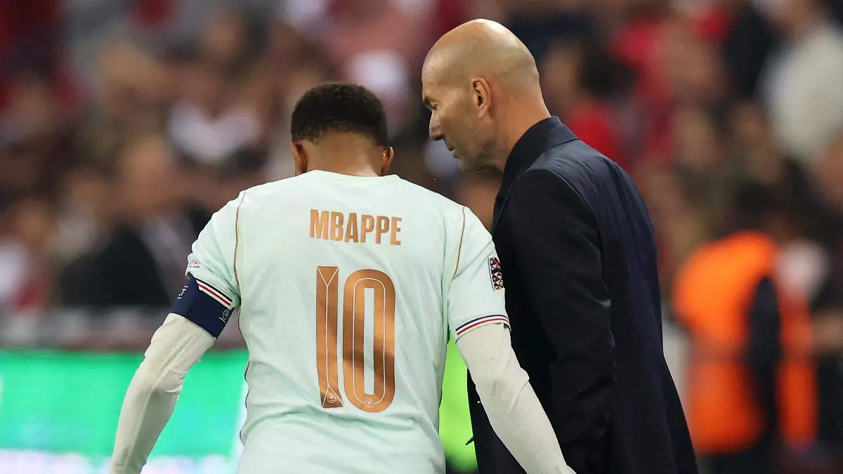 Zidane descarta convocar un sustituto tras la baja de Mbappé por lesión en la Selección de Francia