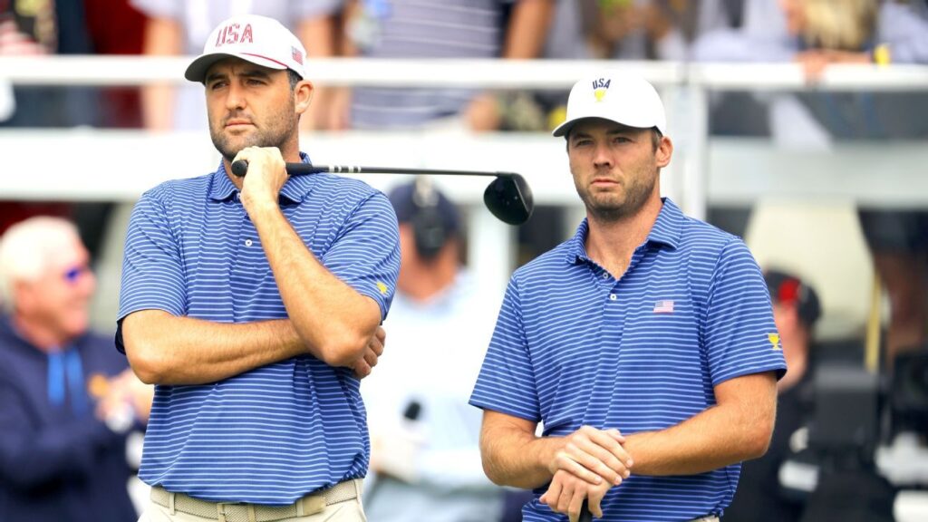 Scheffler, equipo de Burns logra una victoria difícil de alcanzar; Estados Unidos sube 1 en la Presidents Cup