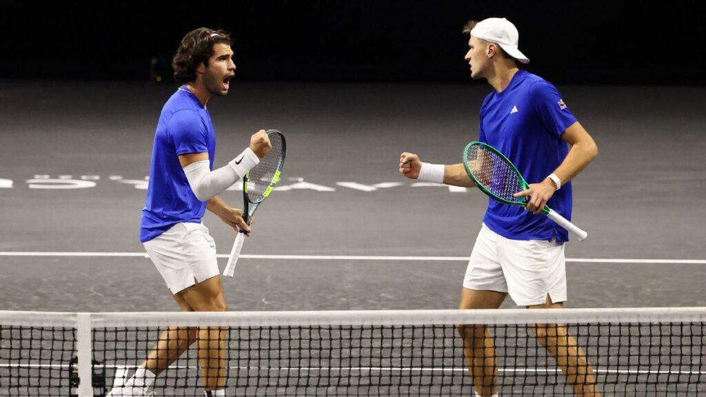 Alcaraz ayuda a Europa a liderar 3-1 en la Laver Cup tras la jornada inaugural
