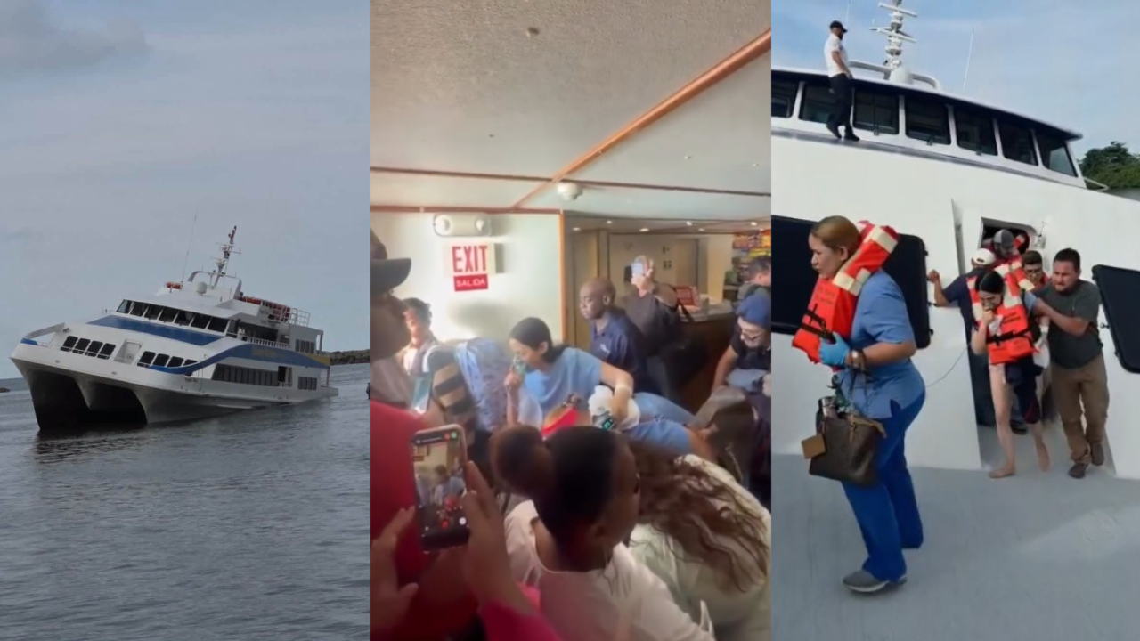 Momentos de pánico vivieron pasajeros de ferry que quedó encallado en La Ceiba