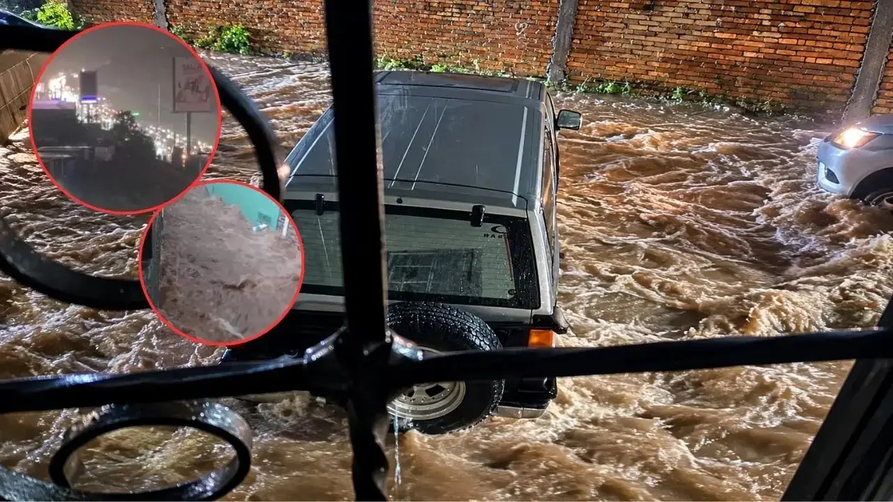 Fuertes lluvias colapsan Tegucigalpa y generan alerta por inundaciones
