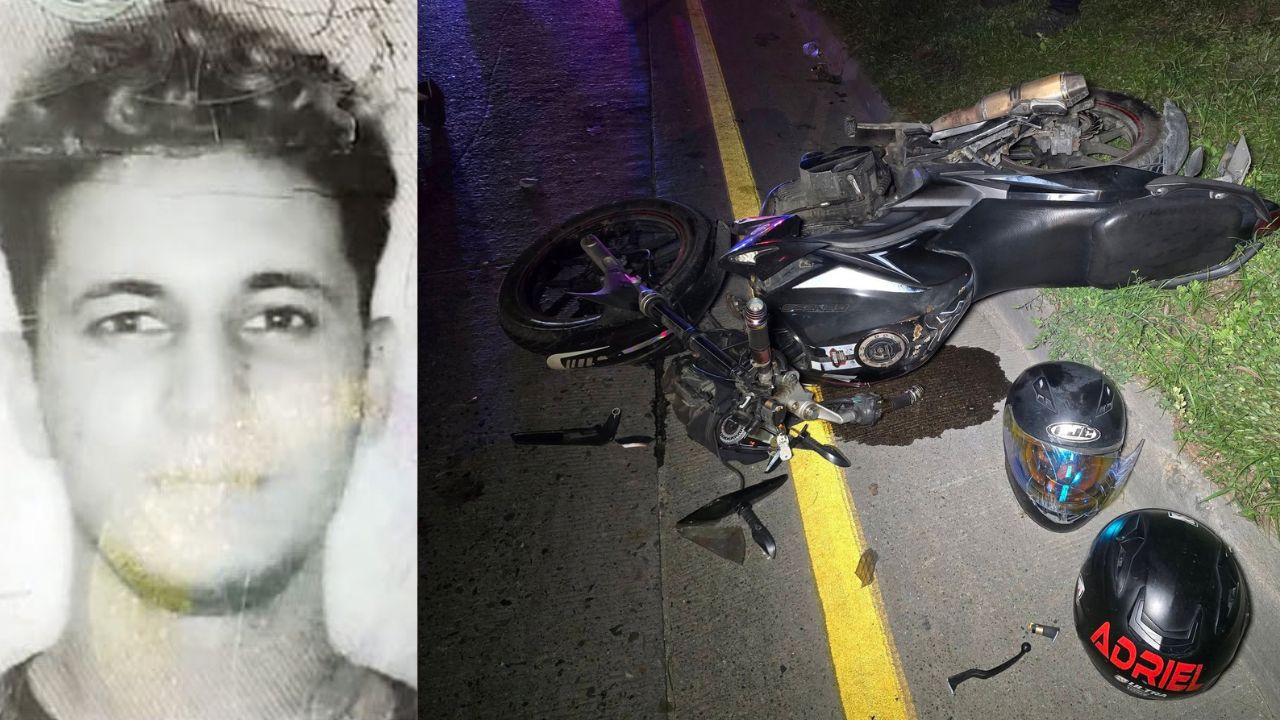 Motociclista sufre trágico final tras impactar contra una rastra en Cortés