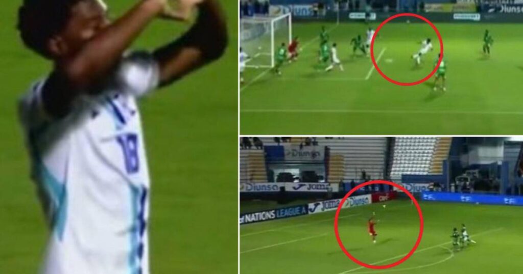 Dereck Moncada firma su primer gol y asistencia con Honduras ante Surinam