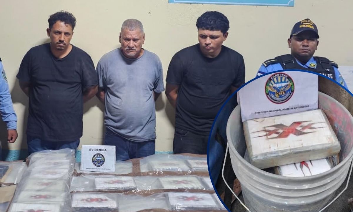 ¡Al mamo! Llevaban 14 paquetes de cocaína en dos vehículos en La Ceiba