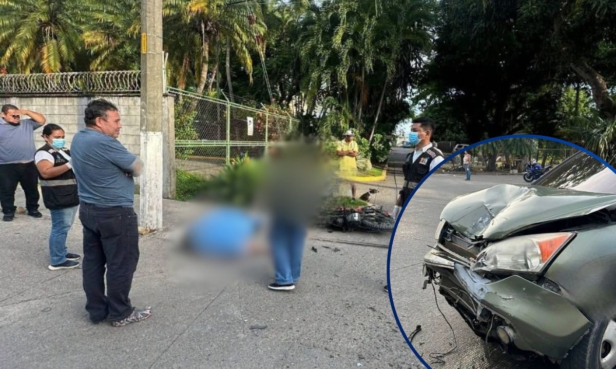 ¡Fatal encontronazo! Motociclista muere tras chocar contra camioneta en La Ceiba