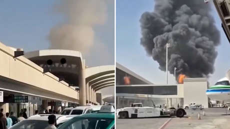 VIDEO: Aeropuerto de Riad sufre un ataque