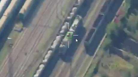 VIDEO: Drones rusos organizan una trampa mortal en vías de tren
