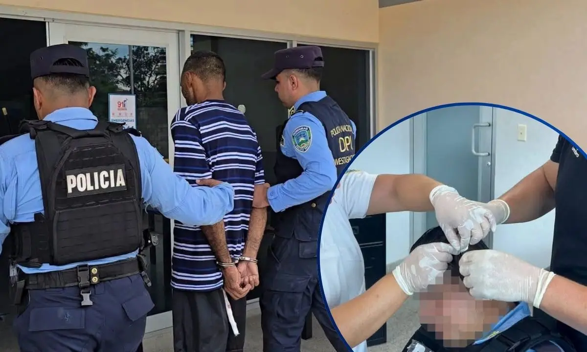 Preso tras atacar a policía con machete en Comayagua