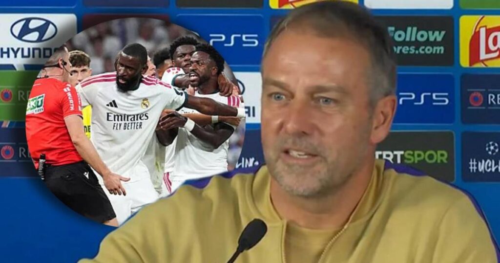 Tajante respuesta de Flick sobre las quejas del Real Madrid y el arbitraje