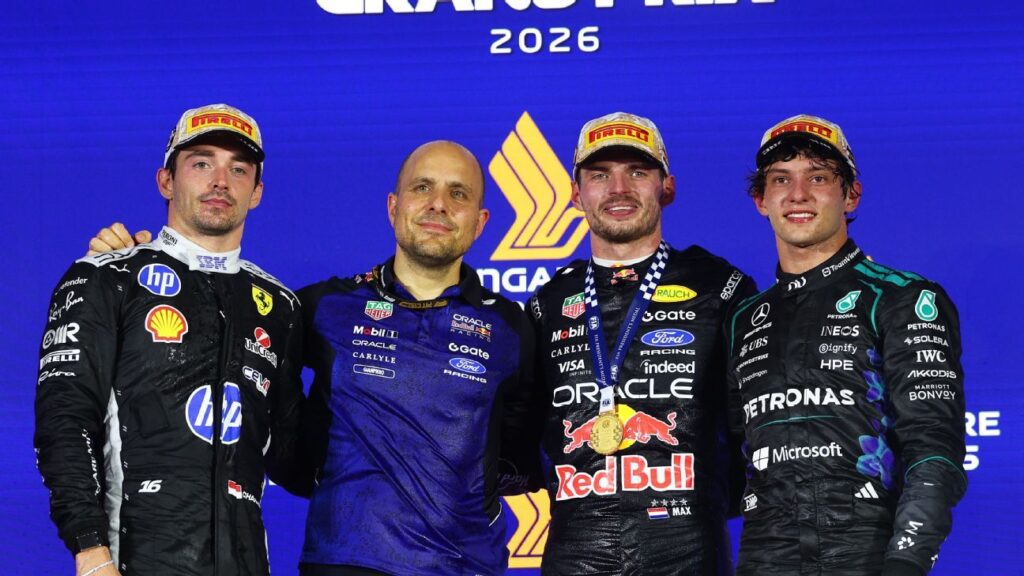 Verstappen gana el primer GP de Singapur desde la pole