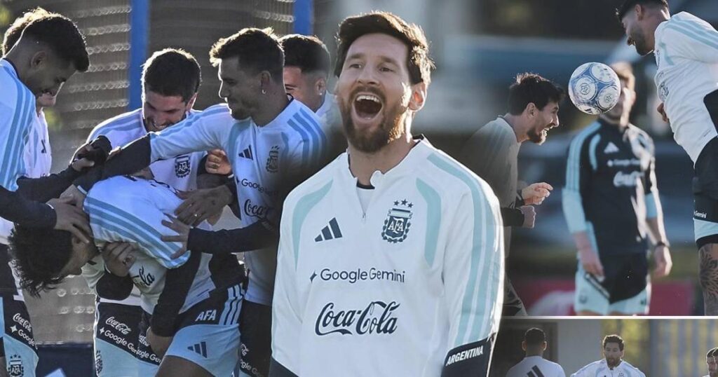 Messi entrenó por última vez con Argentina: dos invitados especiales
