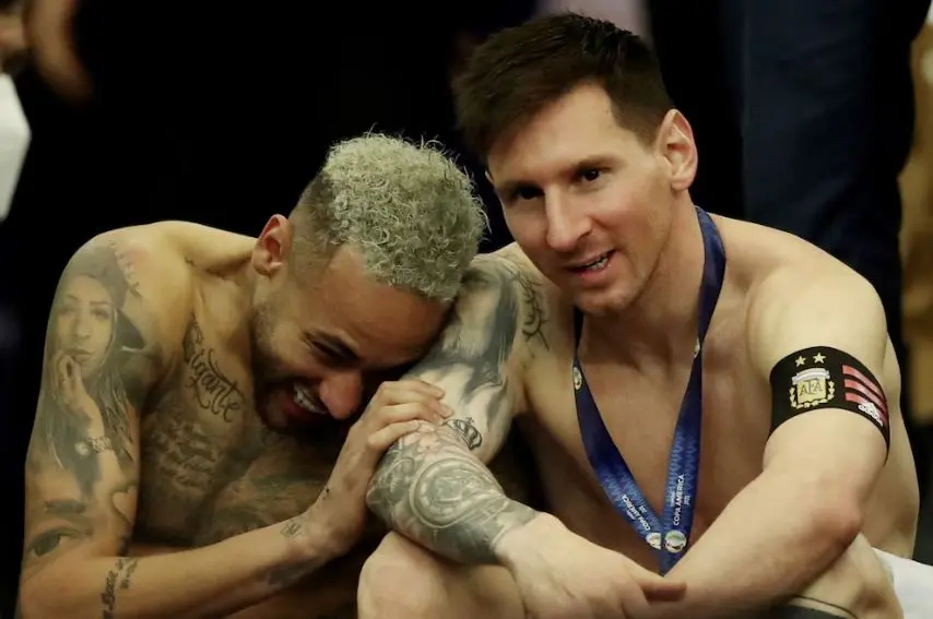 Neymar le dedicó un sentido posteo a Lionel Messi el día de su despedida de la selección argentina
