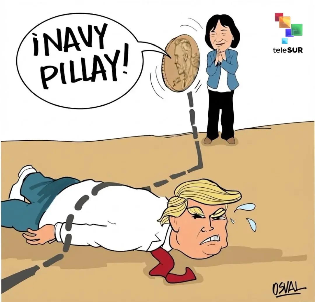 “Si aplauden un poco más, tal vez comparta este premio con Trump”, bromeó Navi Pillay