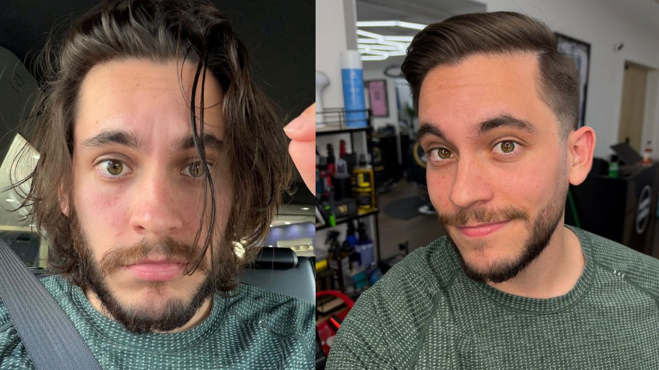 Carlos Eduardo Espina se despide de su larga cabellera y estrena nuevo look