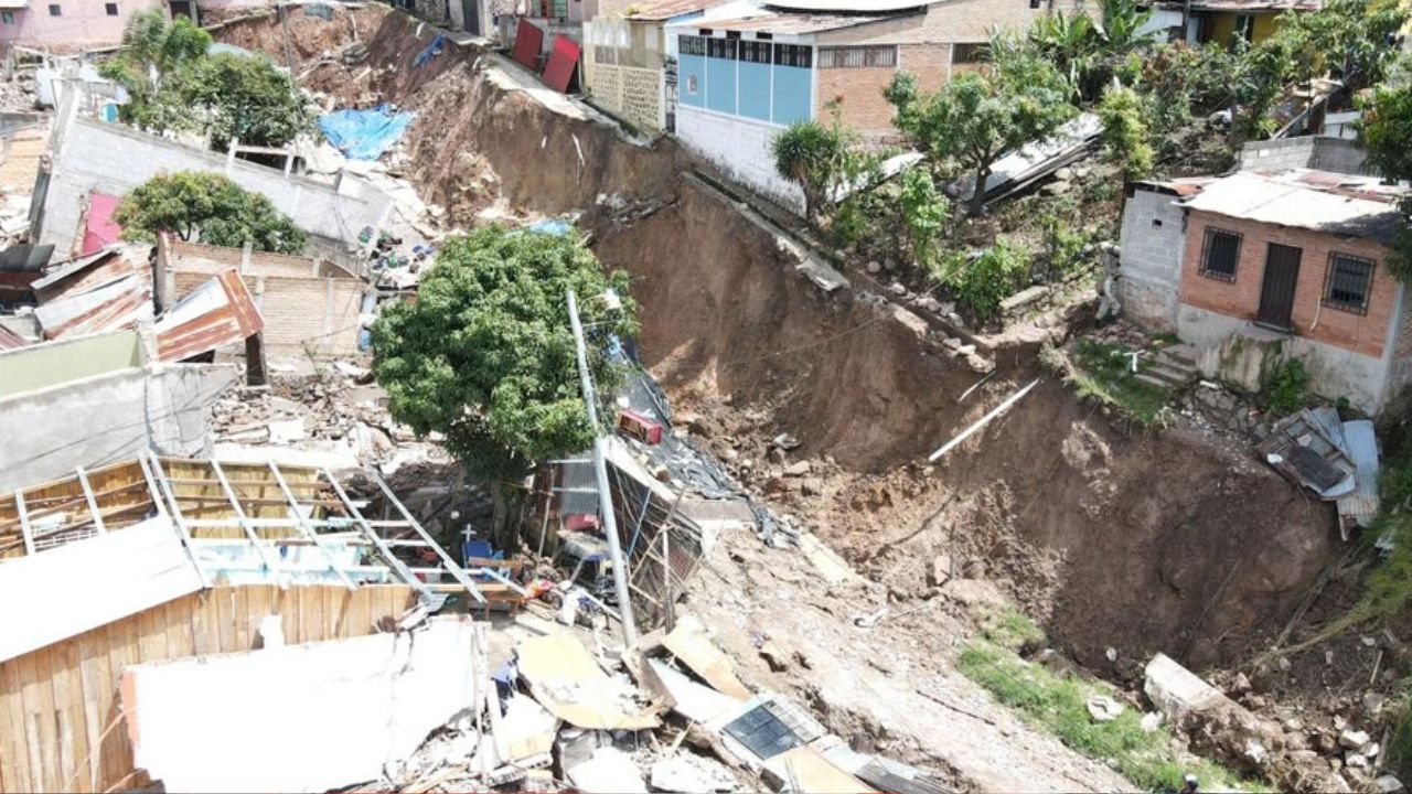 Estas son las colonias del Distrito Central con riesgos de derrumbe e inundaciones