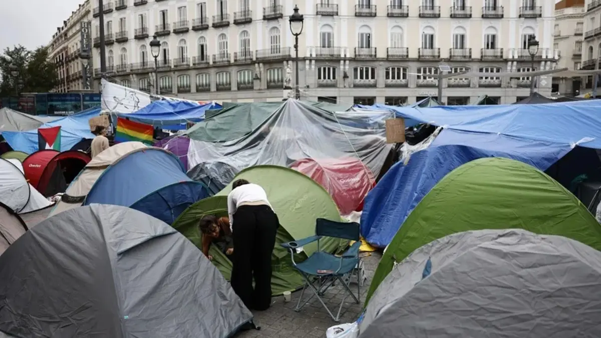 Protesta por la vivienda en Madrid resiste y proyecta huelga general para este jueves