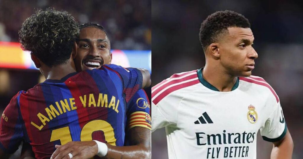 Pichichi LaLiga: Mbappé y Yamal con nuevo rival; Raphinha respira en la tabla de goleadores