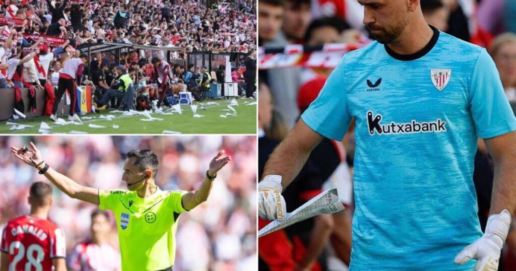 ¡Escándalo en LaLiga! Suspenden un partido por lanzamiento de avioncitos y pelotas