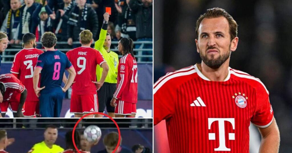 Olise vio la roja por primera vez: así fue su insólita expulsión y Kane lo reprende