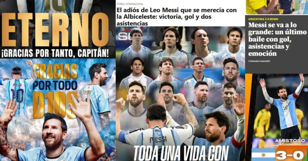 Periodista ataca a Messi y esto dice la prensa: "Gracias por todo D10S"